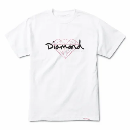 Diamond Supply Co Brilliant Script T-shirt White