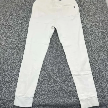 Diamond White Drawstring Jogger